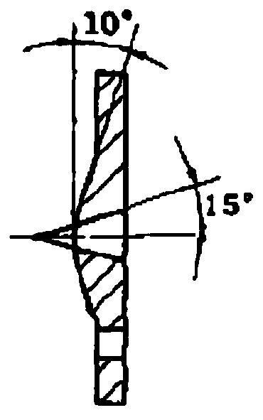 Split type involute helix inner gear broach and grinding method of cutting edge thereof