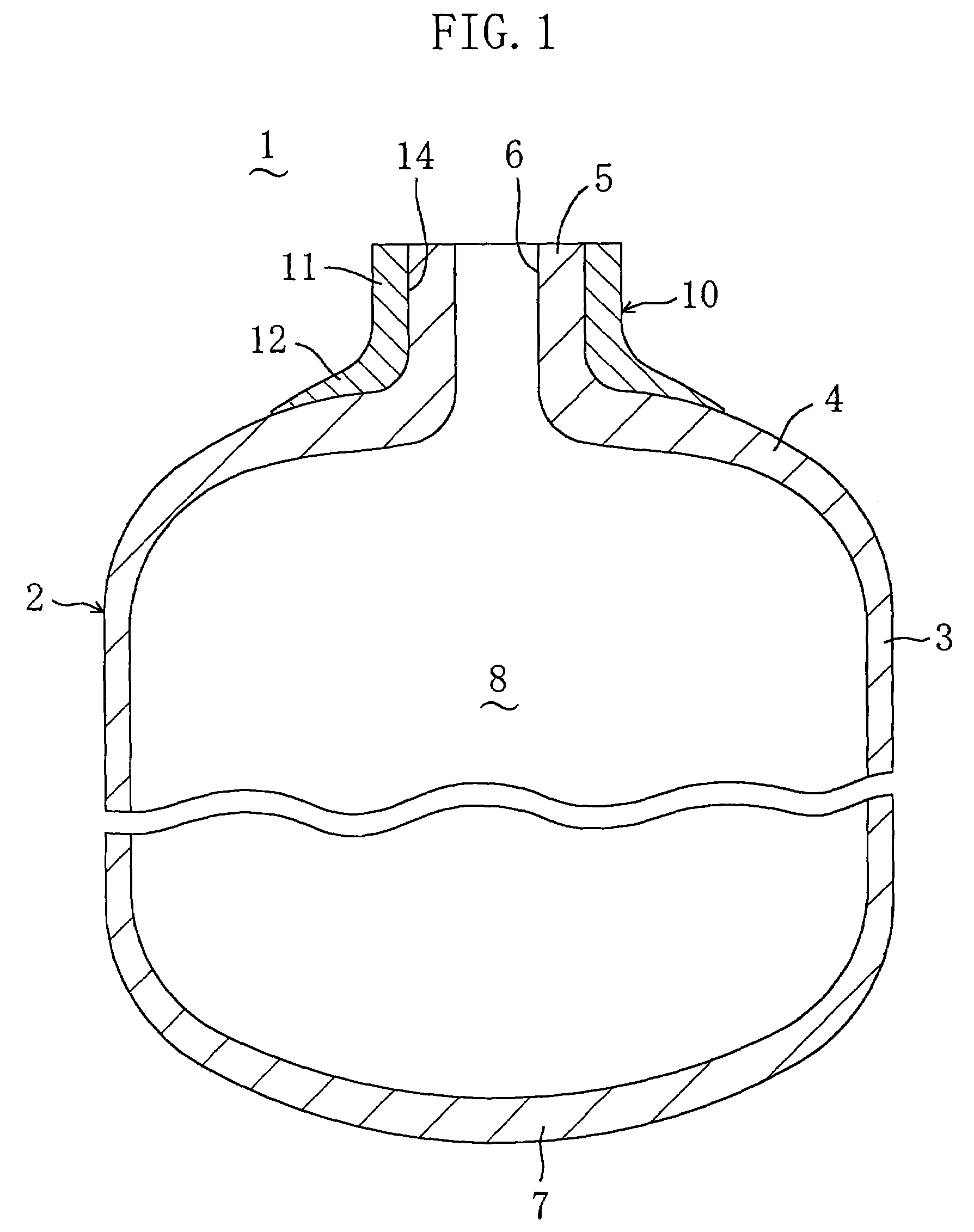 High-pressure tank and method for fabricating the same