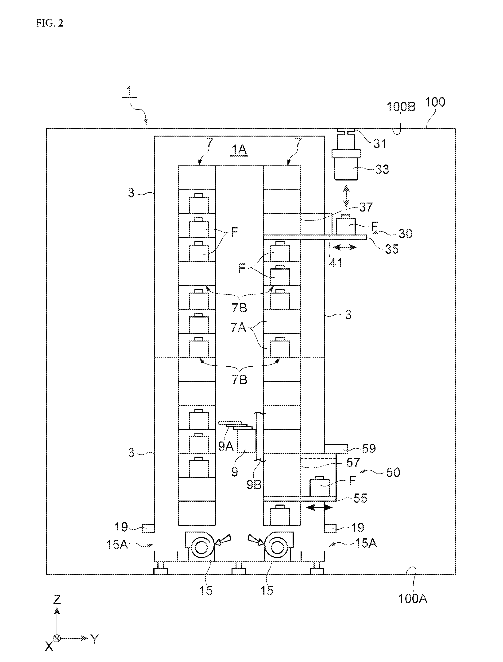 Purge device and method of diffusing gas including purge gas