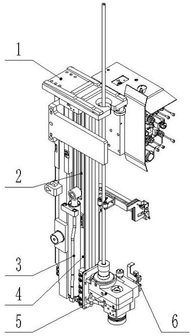 Anchor drilling jig provided with rod-protection mechanical hand and used for coal mine