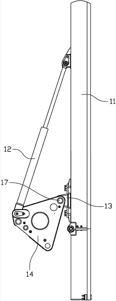 Rotary drilling rig mast anti-deflection device and rotary drilling rig with same