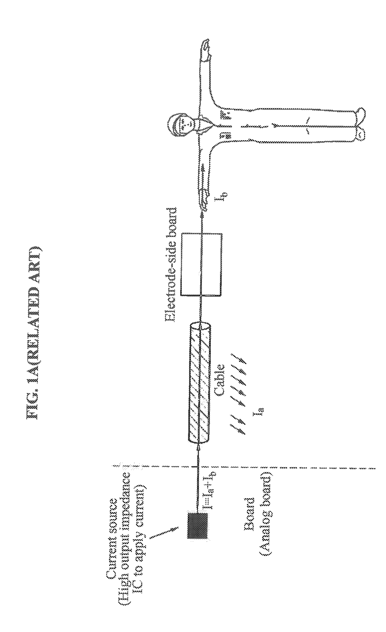 Apparatus for measuring bioimpedance and electrode-side board thereof