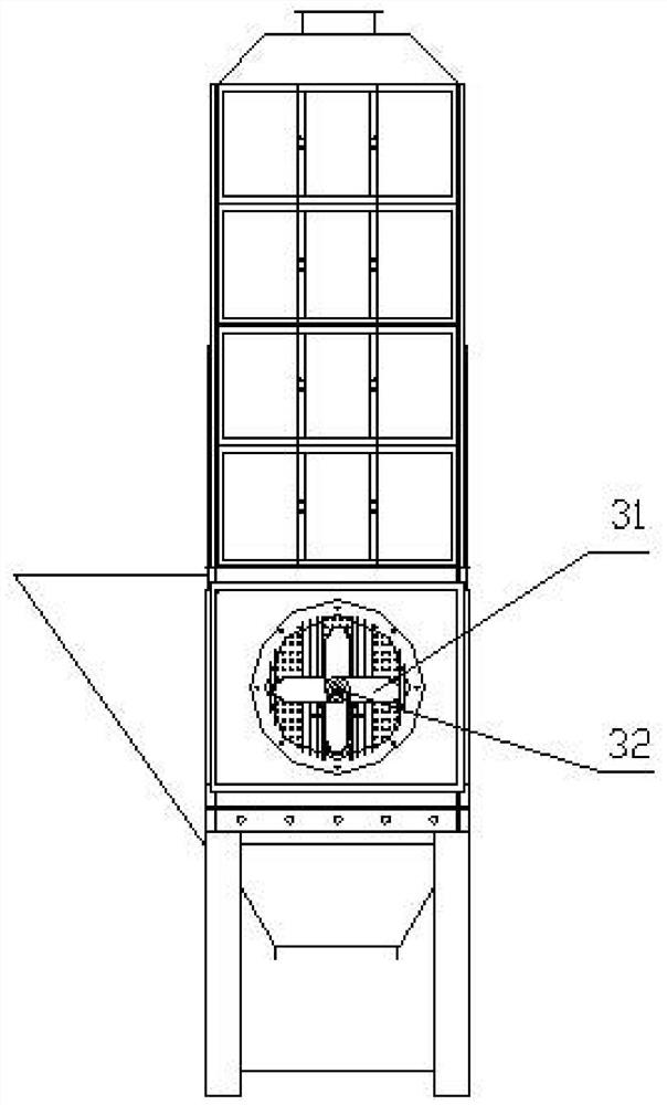 A secondary filter and absorption equipment for industrial gravel dust