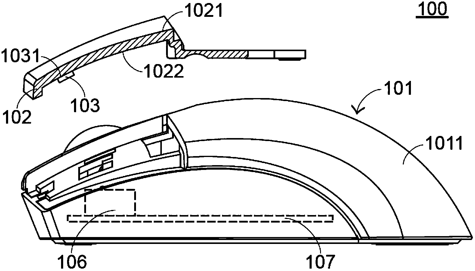 Temperature difference power generation mouse