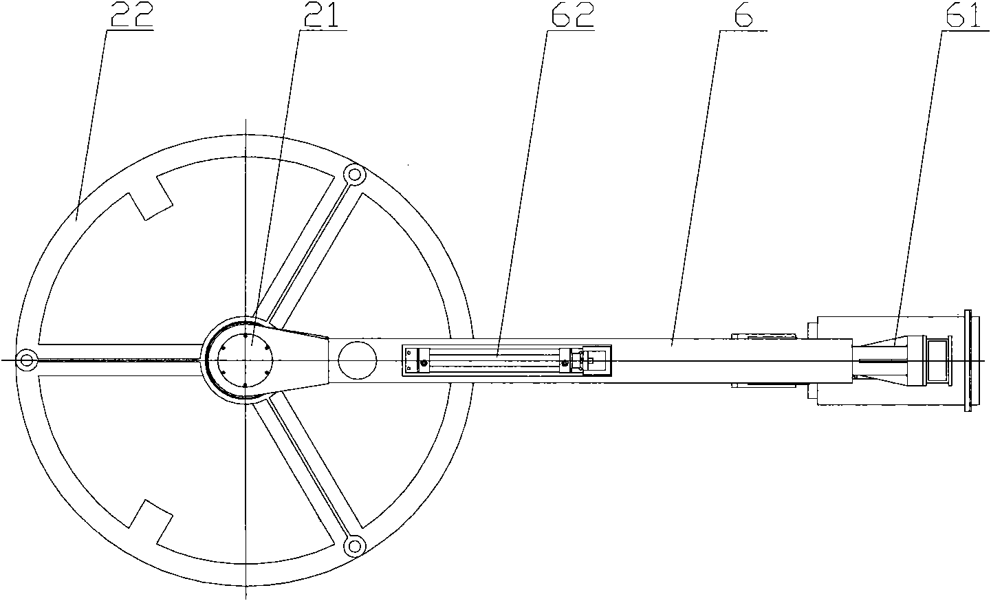 Bolt tightening machine for connecting slewing bearing and hub