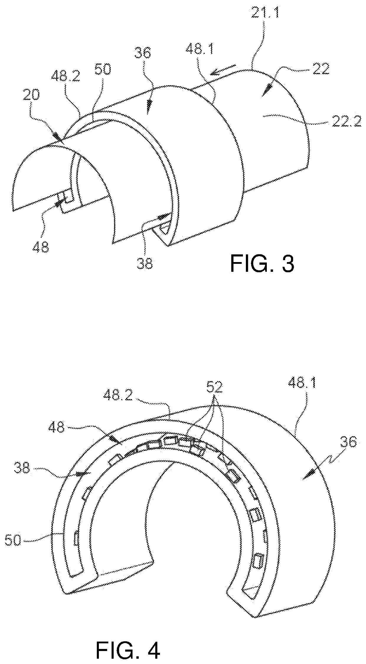 Device for consolidating a part made of composite material by induction heating
