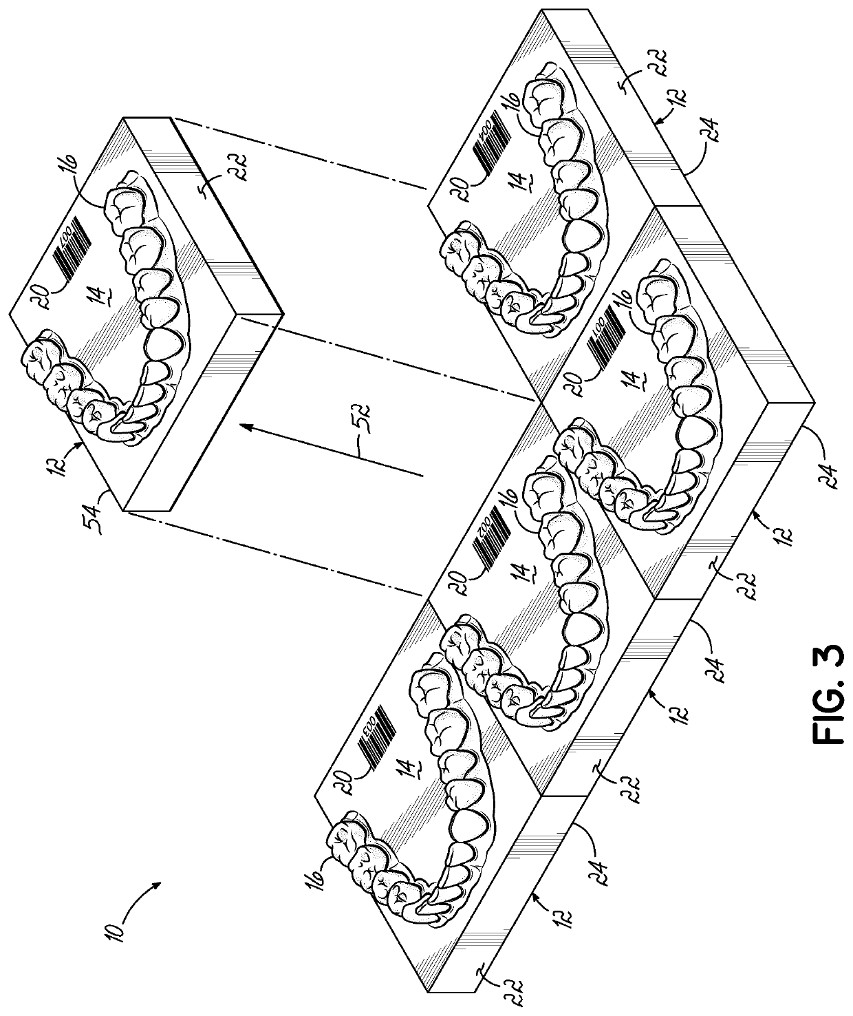 Systems and methods of identifying and tracking dental molds in automated aligner fabrication systems