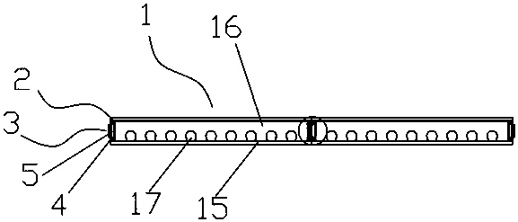 Mounting structure for hanging-connection type internal partition wall and mounting method of mounting structure