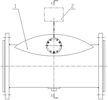 Bearing structure for online ultrasonic method measurement of concentration of fluid
