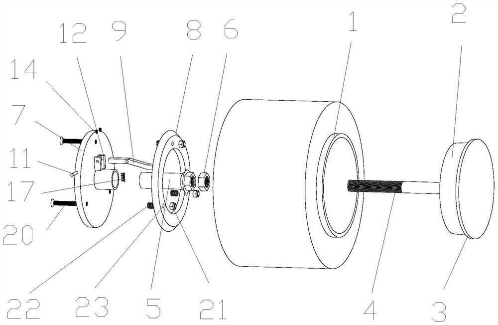 Small box transparent paper stay wire locking device and locking method thereof