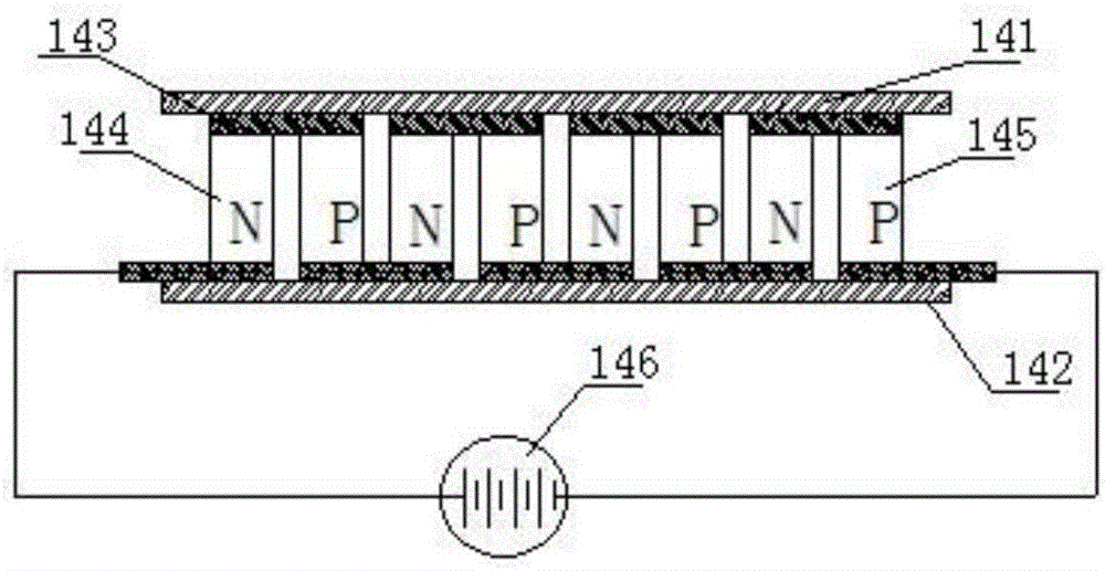 Micro cold and hot shock test device for electronic product