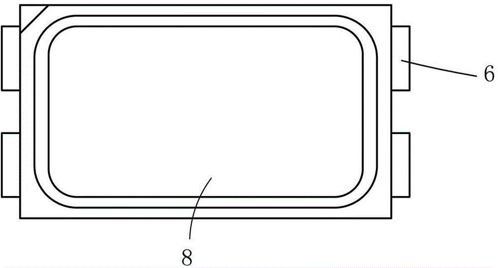 White LED (light-emitting diode) and method for packaging same