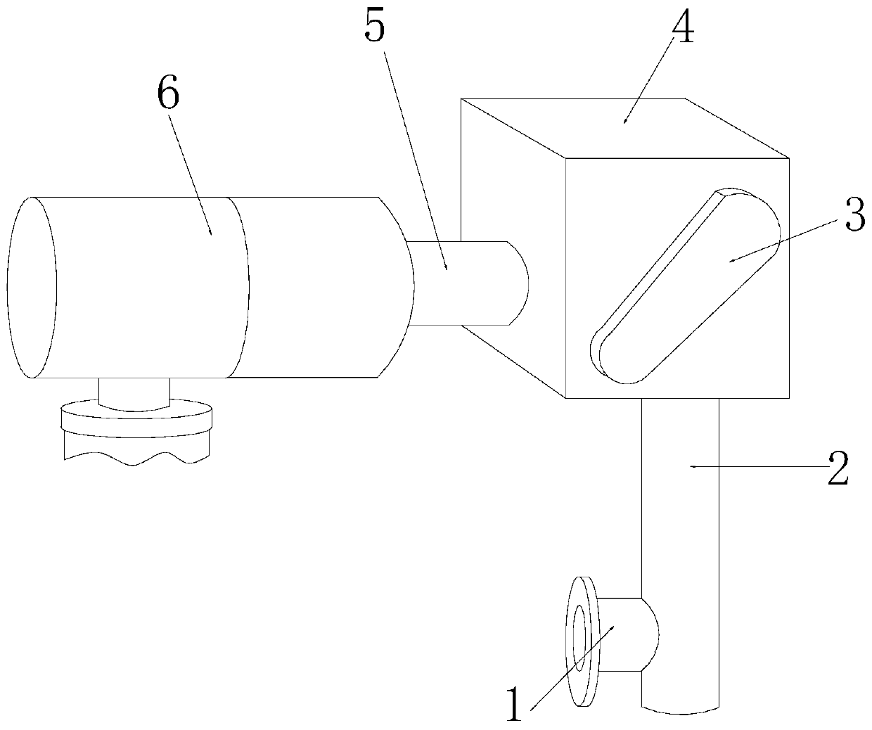Automatic material leakage device applied to the unloading of feed transport vehicles