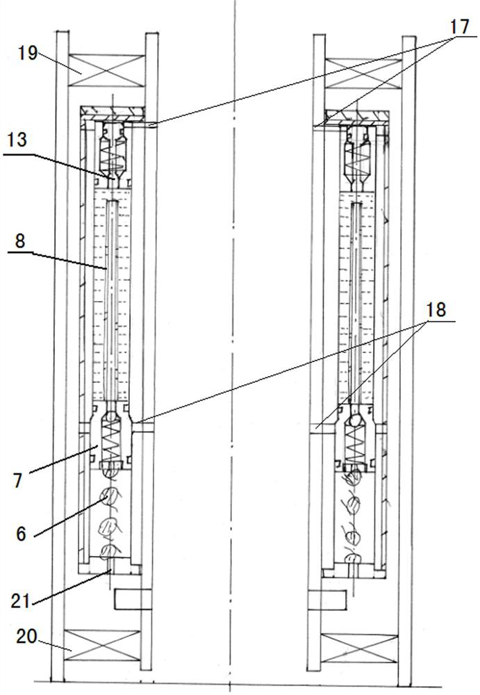 Acidic salt scale prevention and descaling device for water injection well