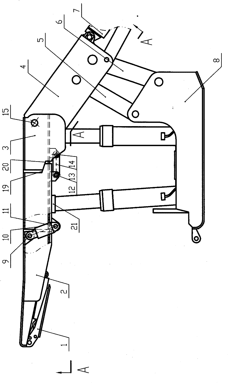 Top beam of hydraulic support