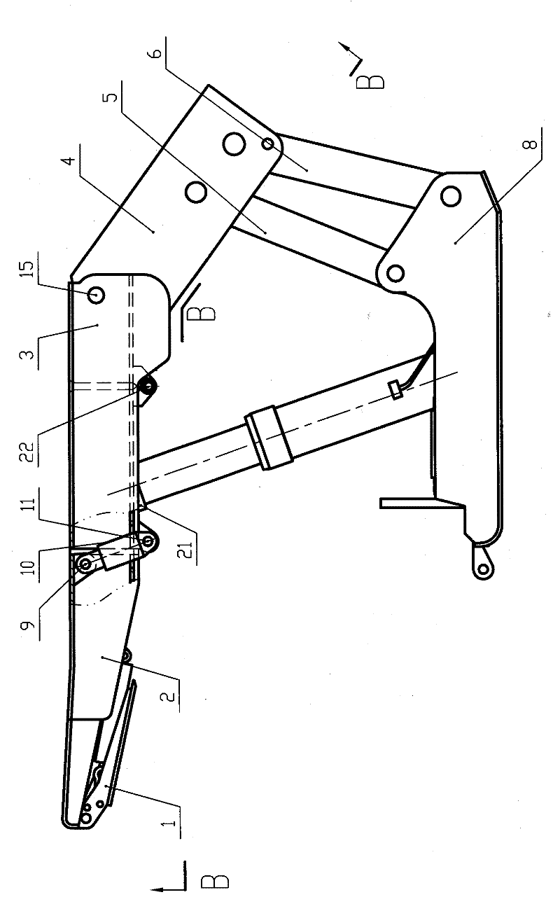 Top beam of hydraulic support