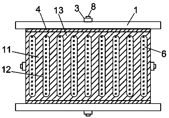 Three-dimensional combined energy dissipation device