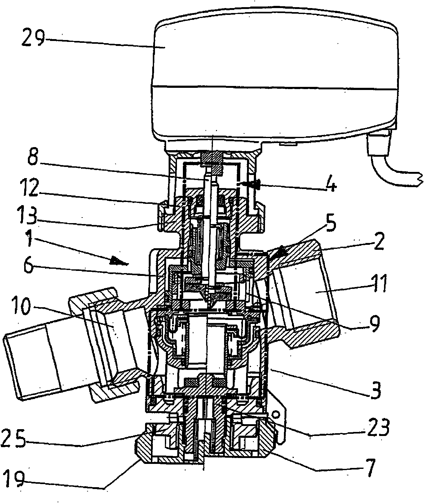 Valve combination for regulating the flow rate or differential pressure