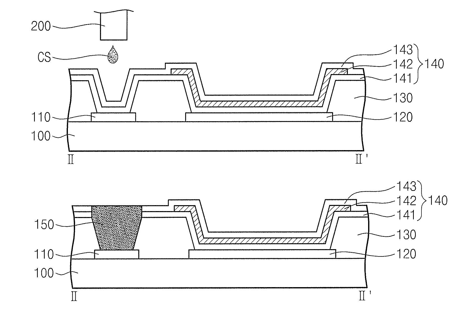 Method of manufacturing a conductive via in an organic light emitting display