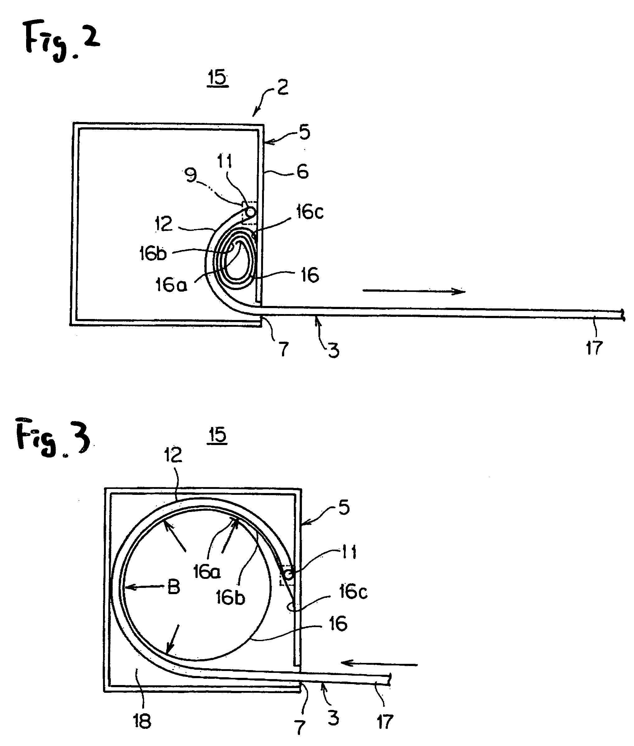 Wiring harness excess length absorbing device