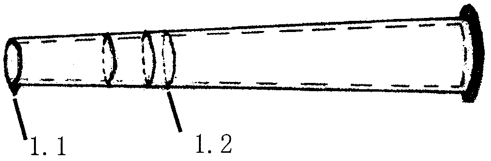 Special needle head system for injection in vitreous body