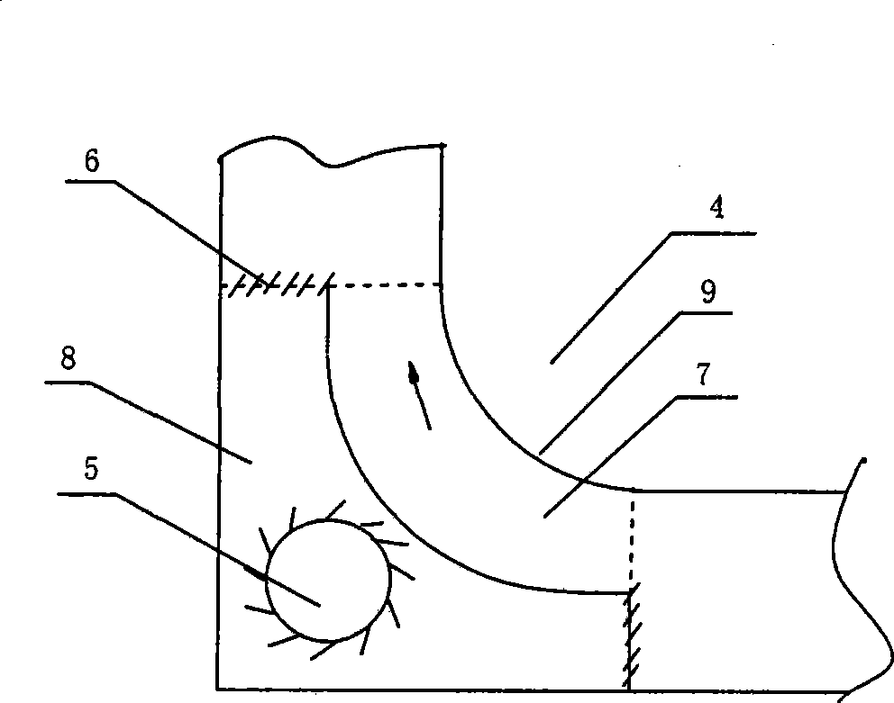 Household fresh air scavenger system with multiple duct supercharging device and the supercharging device