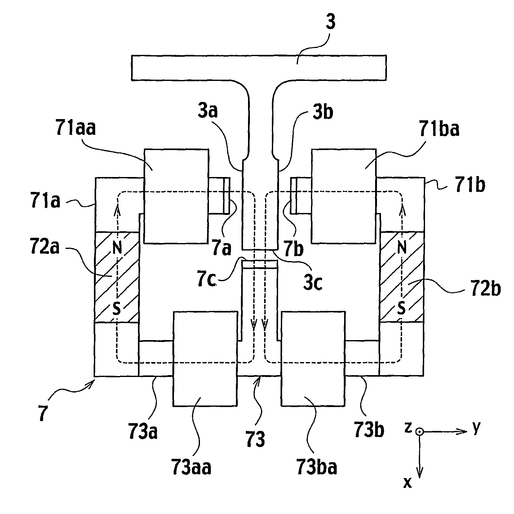 Magnet unit, elevator guiding apparatus and weighing apparatus