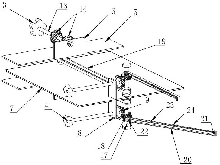 In-vitro soft tissue positioning assisting device applied to C-shaped arm and positioning method