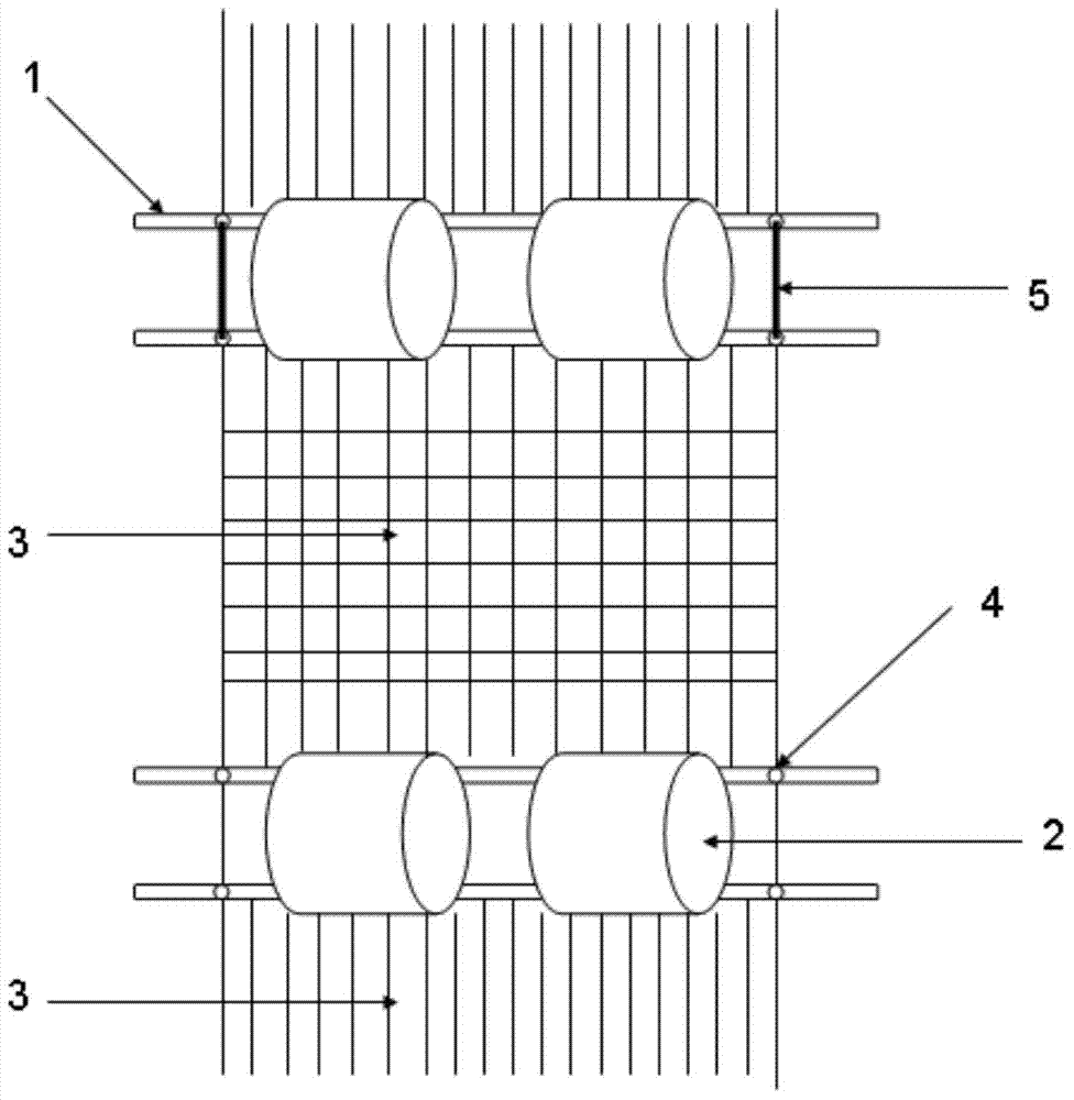 Device for culturing porphyra tenera in deep water area and application method thereof