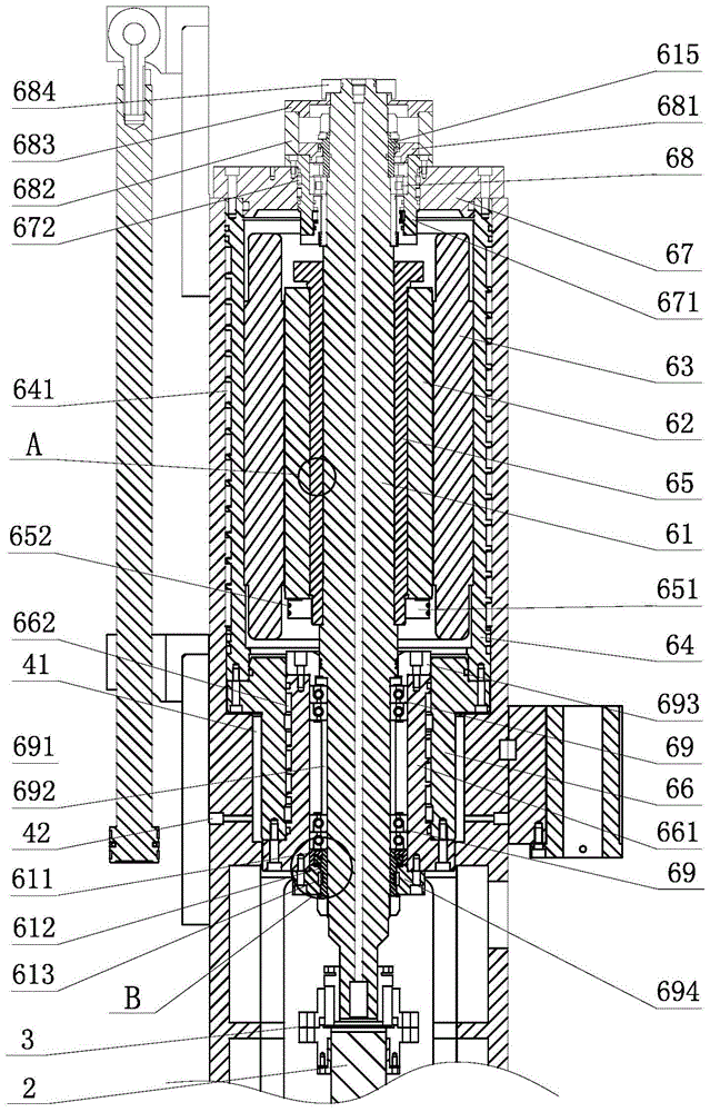 A built-in machine tool spindle drive device