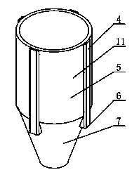 High-temperature-resisting cyclone barrel and cyclone separator