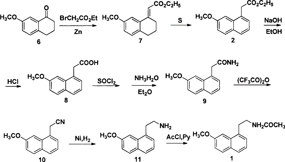 A new method for synthesizing agomelatine