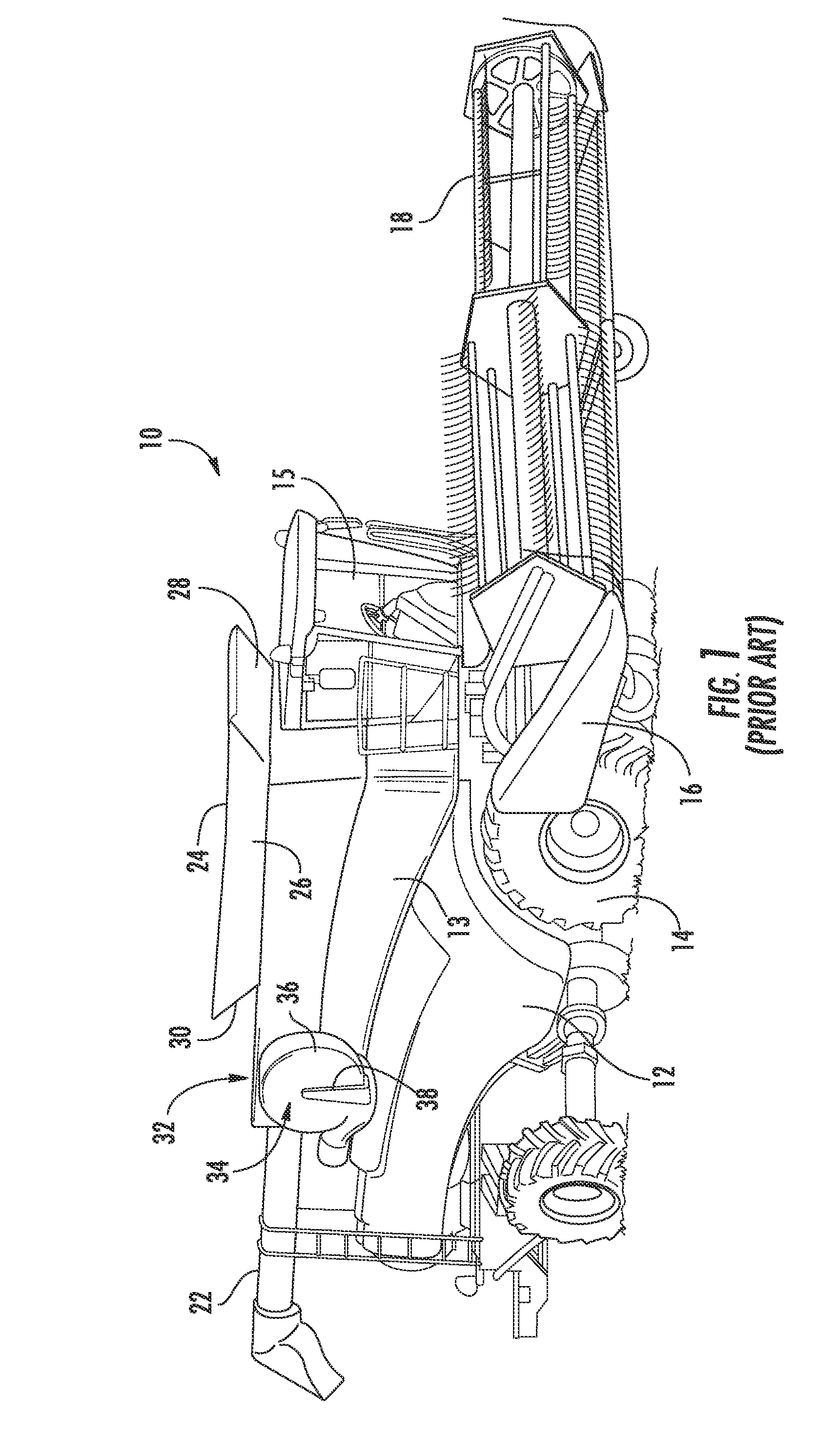 Air Intake Configuration for an Agricultural Harvesting Machine