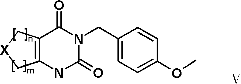 Synthetic method of 3-(4-methoxy-benzyl)-1H-pyrimidine-2,4-dione derivative