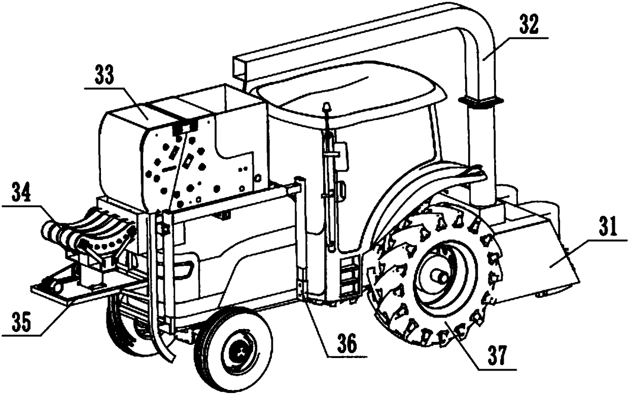 Small and medium size multifunctional silage maize harvester and self-assembly method