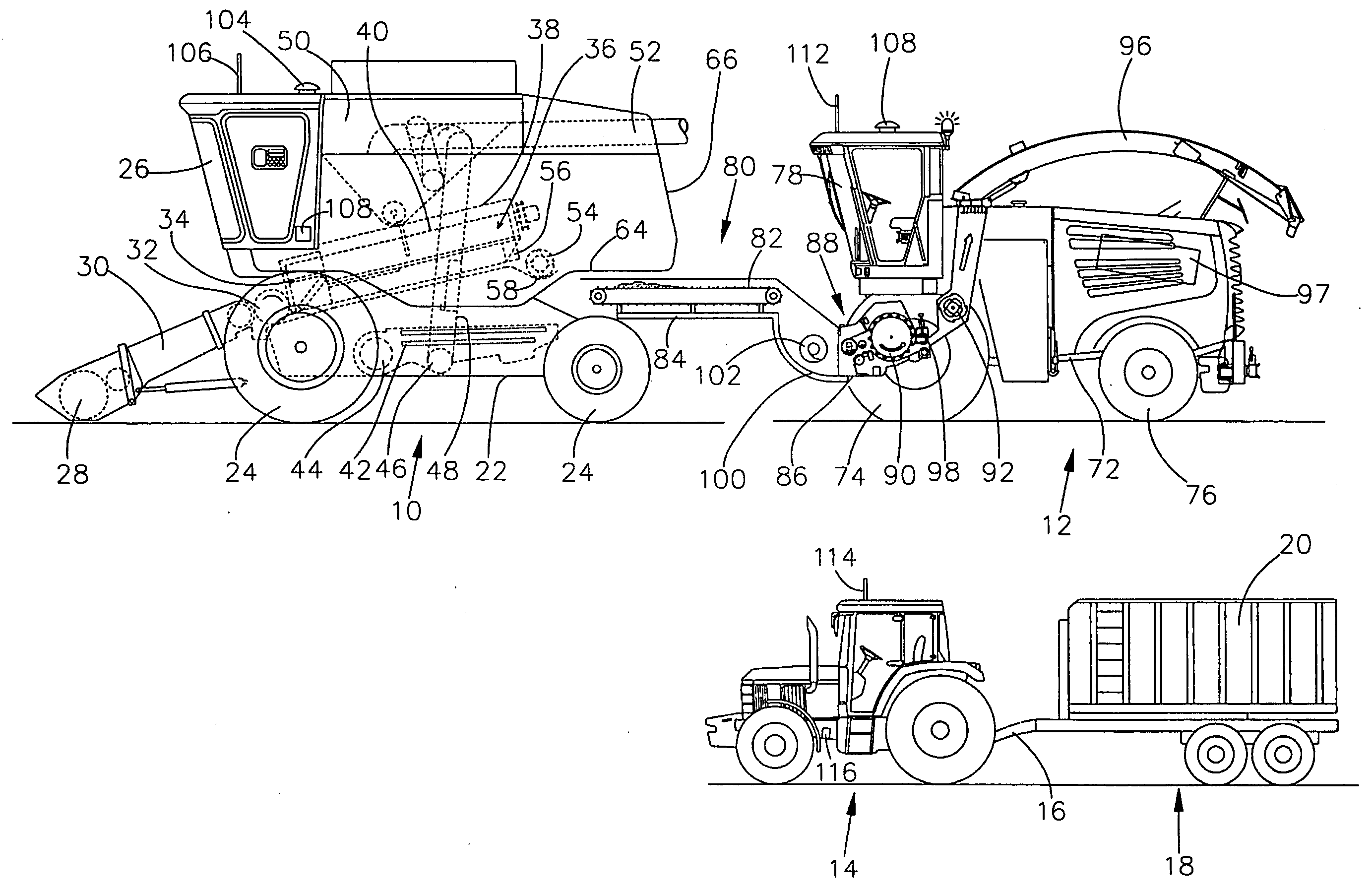 Harvesting Machine Combination For The Utilization Of Plant Remains