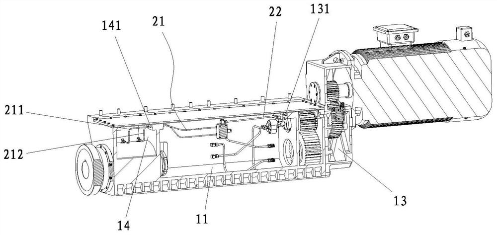 A fast cooling cutting machine