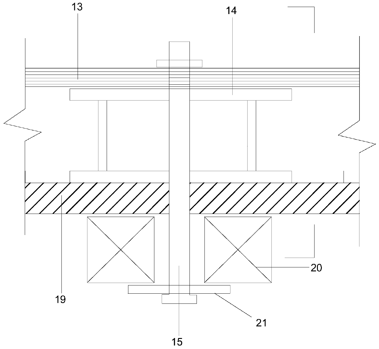 Aqueduct formwork supporting system supported on bailey beam and construction method