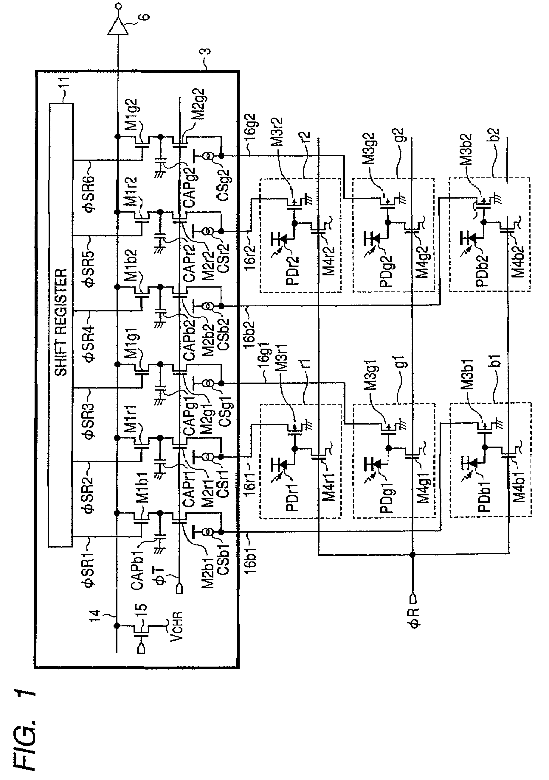 Photoelectric conversion device having plural pixel columns and independent readout wiring, multichip image sensor, contact image sensor, and image scanner