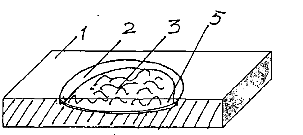 Table top with relief effect and making method thereof