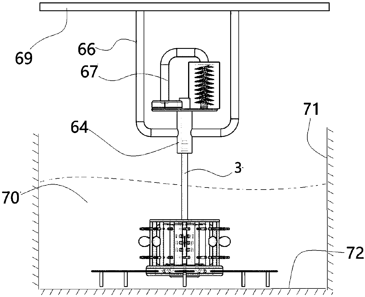 Oxygenation and aeration device and method for sewage purification