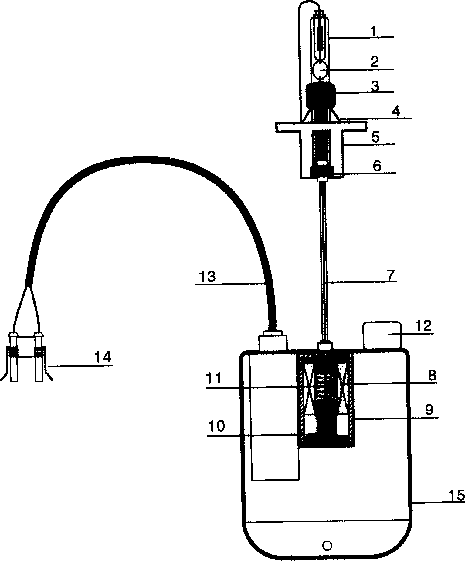 Far light and near light switch controller for gas discharge lamp