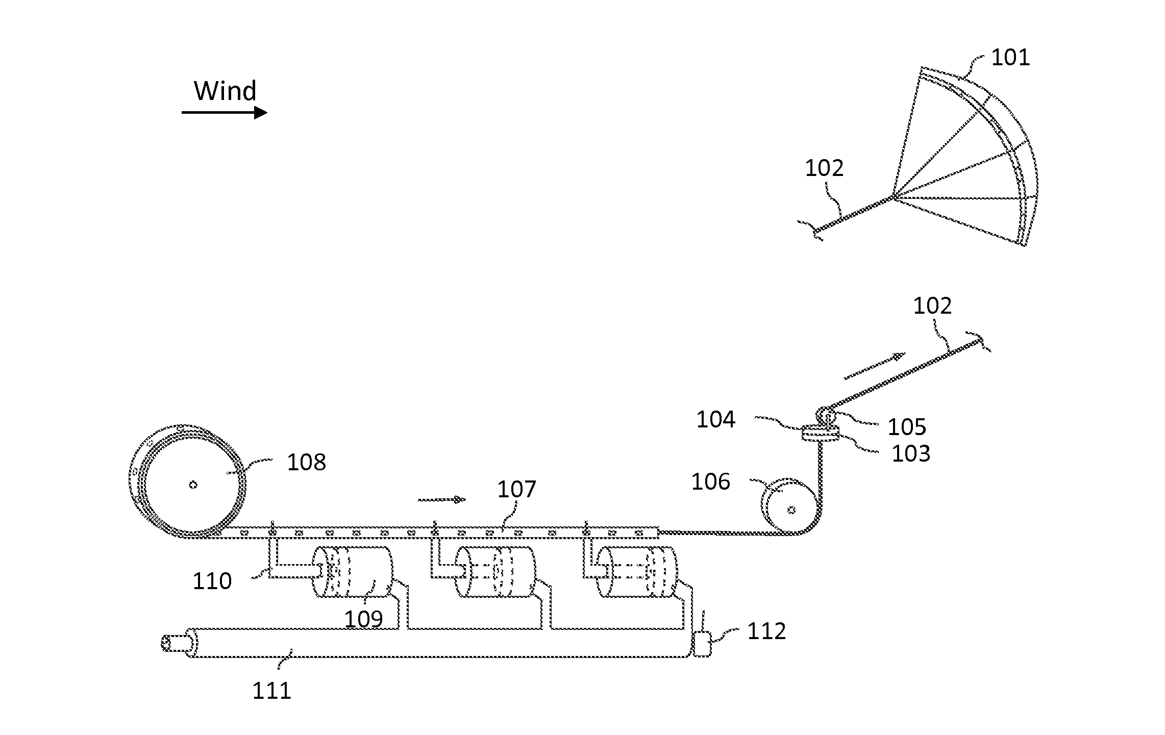 Airborne wind energy system for electricity generation, energy storage, and other uses