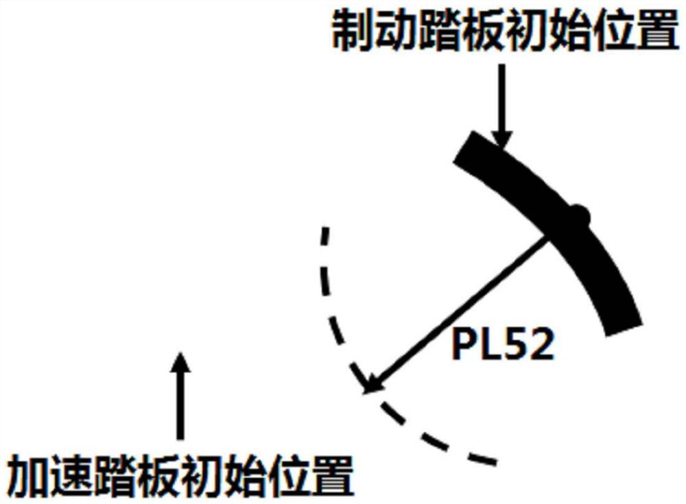 Hanging type three-pedal arrangement method