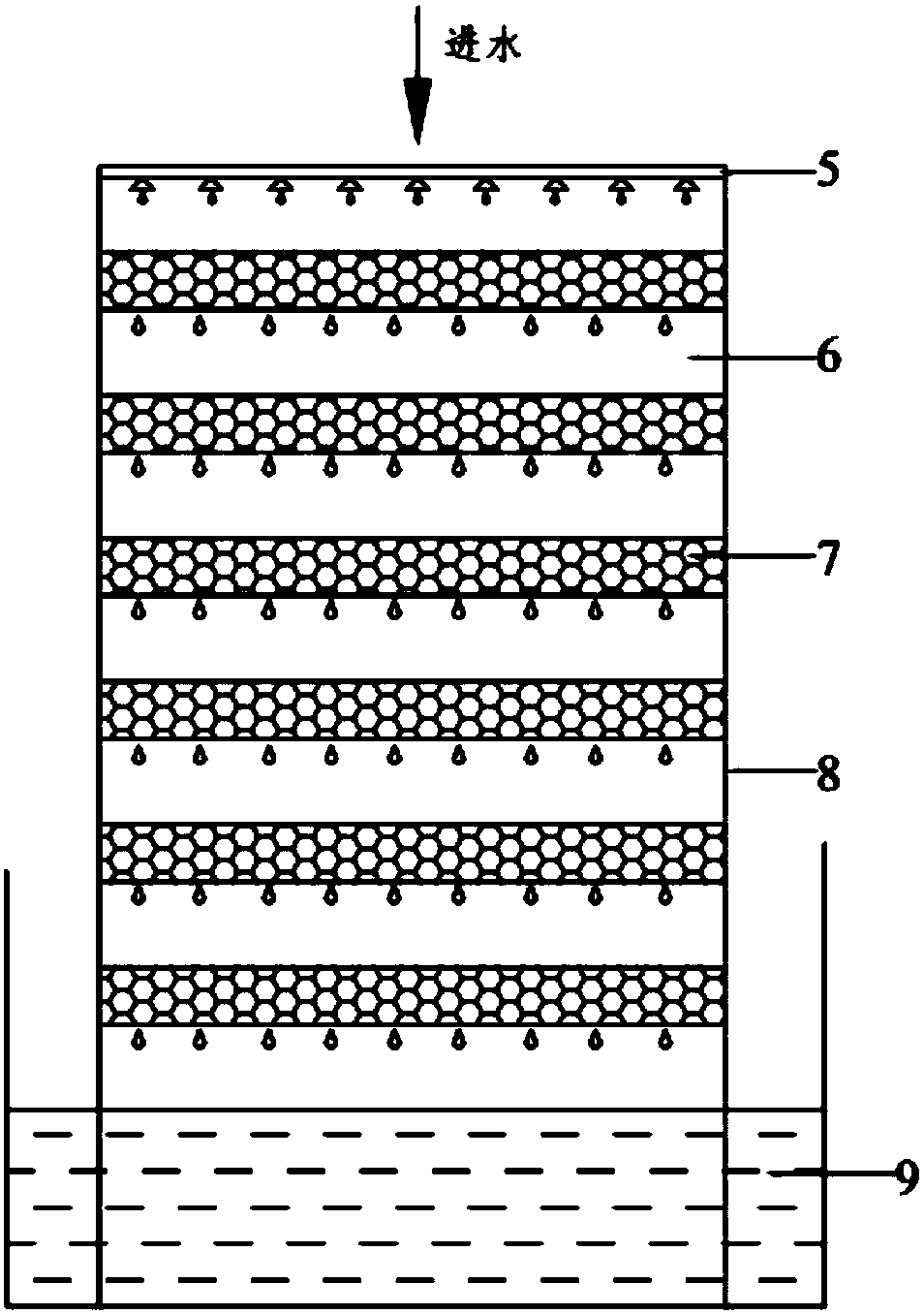 Device for treating and recycling aquaculture water and treatment method thereof
