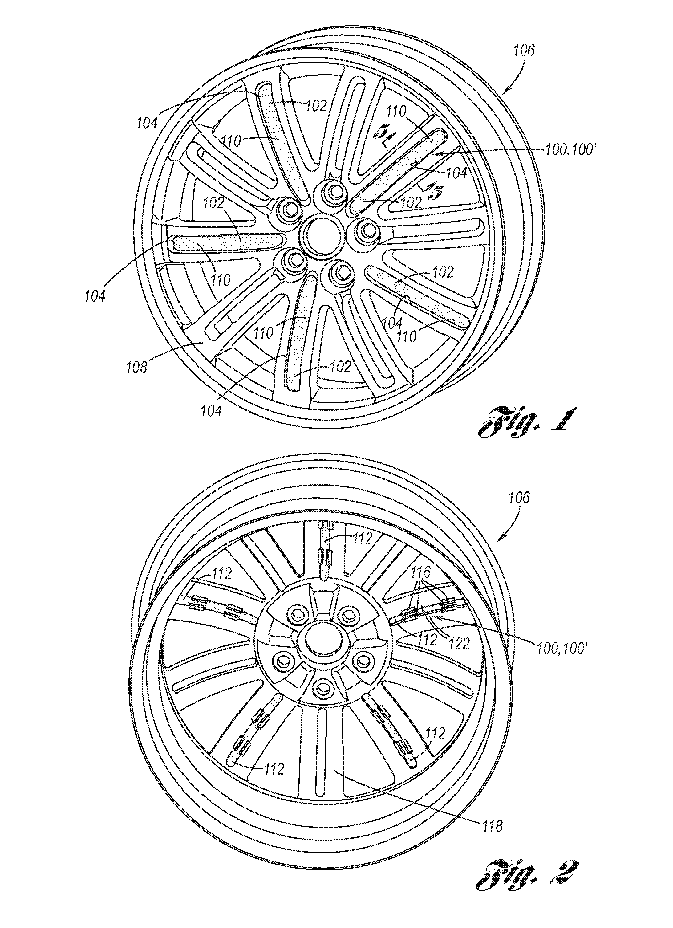 Wheel insert attachment system