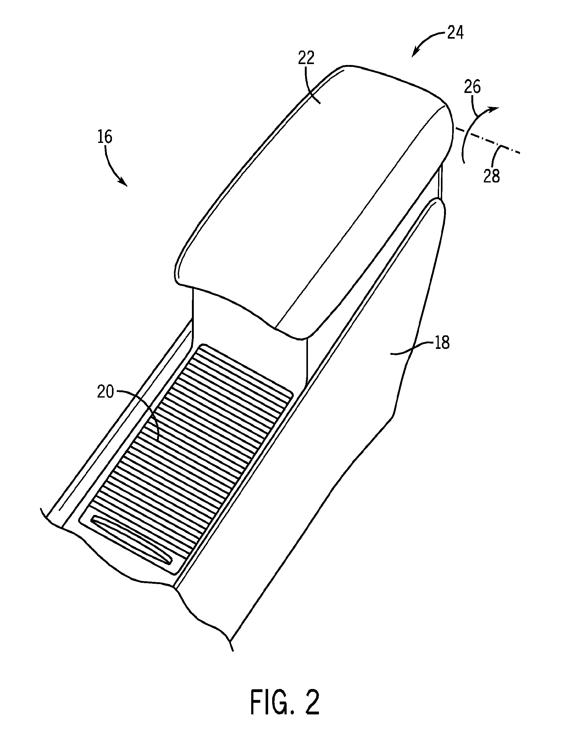 Hinge assembly for vehicle interior trim component