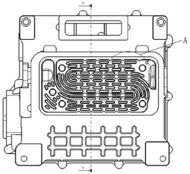 Heat dissipation water channel of new energy motor controller