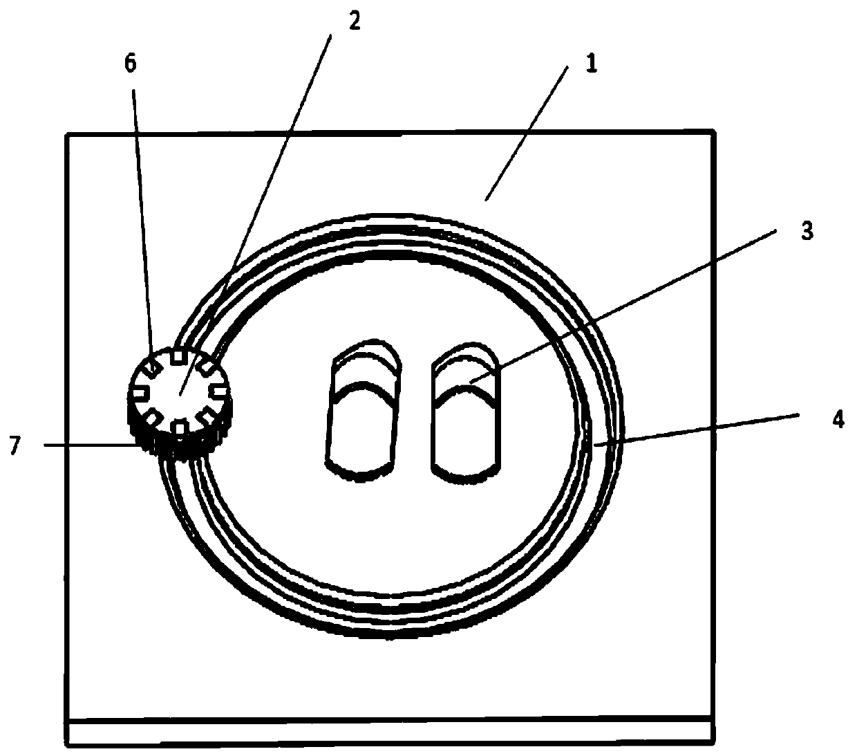 Indoor floor cleaning device