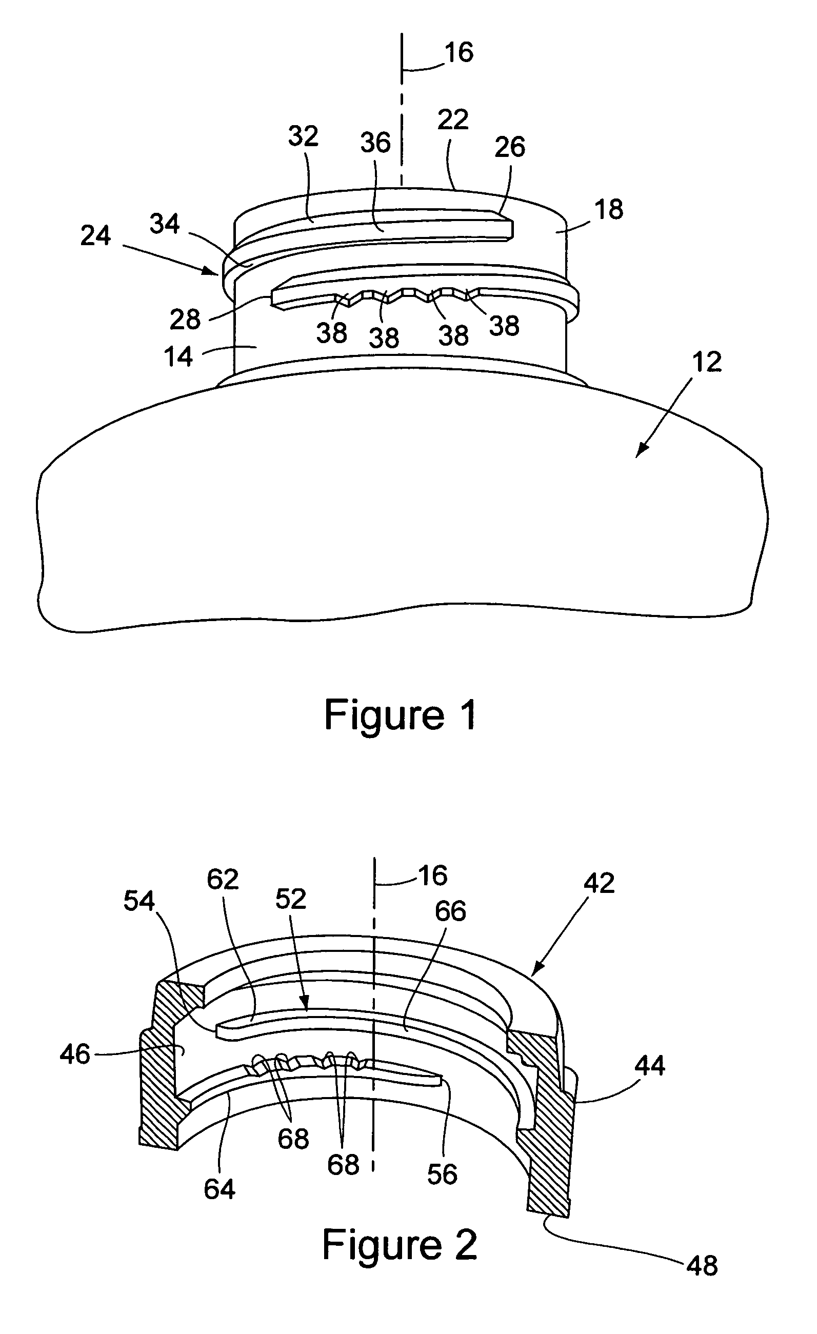 Bottle and cap closure apparatus with torque feature